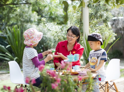Tea time at SDN Riverwood, 2017
